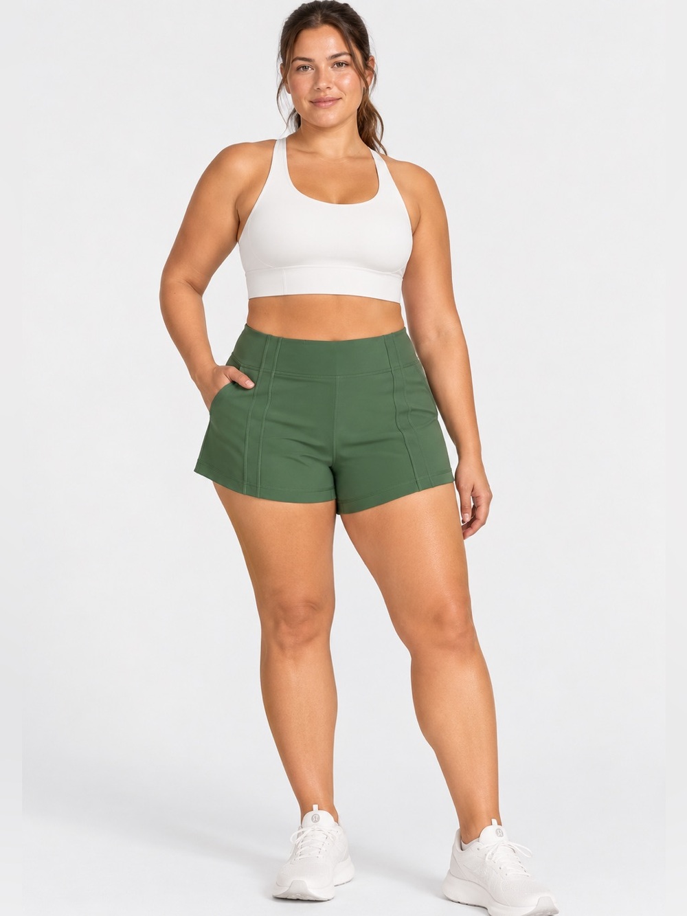 #519 Lululemon NWT Define Micro Short Luon High Rise Ivy Grove XL